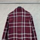 Perfetto Replica Camicia Gucci a maniche lunghe con colletto jacquard scozzese Imitazione Outlet