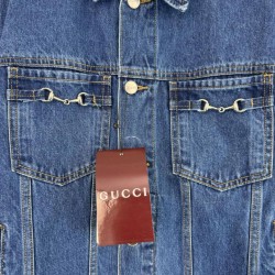 Perfetto Replica Completo Gucci G e giacca in denim Imitazione Outlet