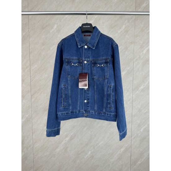 Perfetto Replica Completo Gucci G e giacca in denim Imitazione Outlet