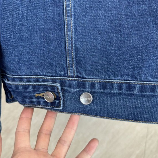 Perfetto Replica Completo Gucci G e giacca in denim Imitazione Outlet