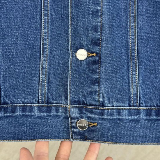 Perfetto Replica Completo Gucci G e giacca in denim Imitazione Outlet