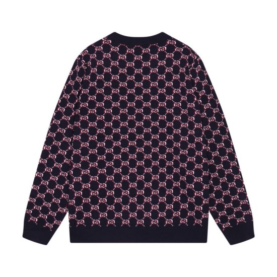 Perfetto Replica Maglione girocollo Gucci lana con logo classico doppia G Imitazione Outlet