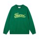 Perfetto Replica Maglione Gucci girocollo in jacquard con logo bianco Imitazione Outlet