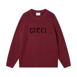 Perfetto Replica Maglione Gucci girocollo in jacquard con logo 02 Imitazione Outlet