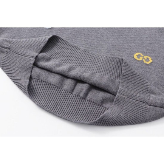 Perfetto Replica Maglione Gucci girocollo jacquard con logo doppia G colorato Imitazione Outlet