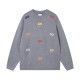 Perfetto Replica Maglione Gucci girocollo jacquard con logo doppia G colorato Imitazione Outlet