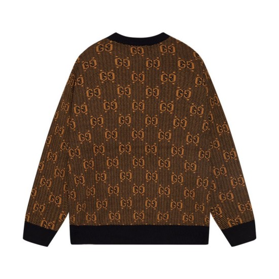 Perfetto Replica Maglione Gucci girocollo jacquard con doppia G Imitazione Outlet