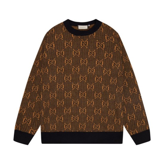 Perfetto Replica Maglione Gucci girocollo jacquard con doppia G Imitazione Outlet