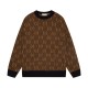 Perfetto Replica Maglione Gucci girocollo jacquard con doppia G Imitazione Outlet