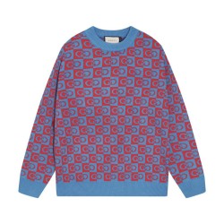 Perfetto Replica Maglione Gucci girocollo jacquard con doppia G 02 Imitazione Outlet