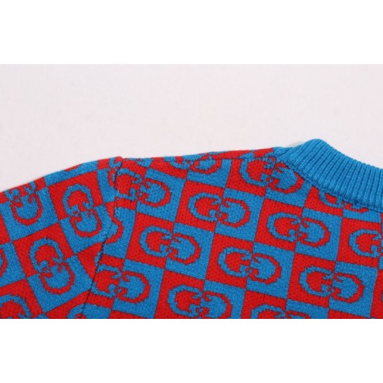 Perfetto Replica Maglione Gucci girocollo jacquard con doppia G 02 Imitazione Outlet