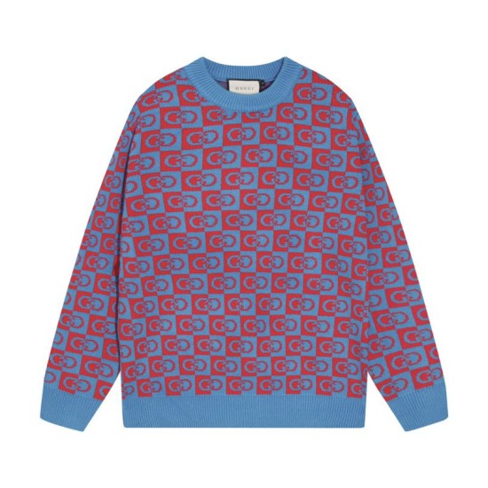 Perfetto Replica Maglione Gucci girocollo jacquard con doppia G 02 Imitazione Outlet