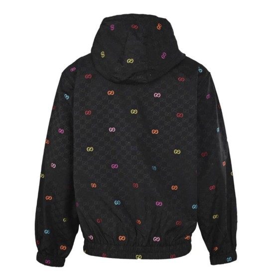 Perfetto Replica Giacca Gucci patchwork GG jacquard capospalla unisex Imitazione Outlet