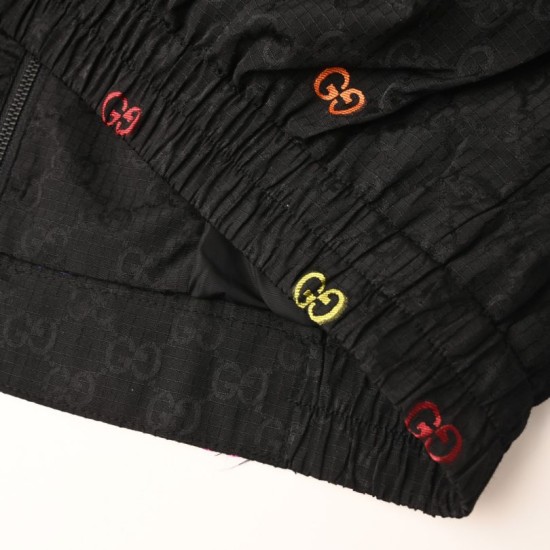 Perfetto Replica Giacca Gucci patchwork GG jacquard capospalla unisex Imitazione Outlet