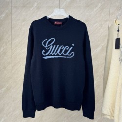 Perfetto Replica Maglione Gucci lana lavorato a maglia floreale Imitazione Outlet