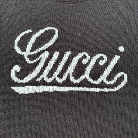 Perfetto Replica Maglione Gucci lana lavorato a maglia floreale Imitazione Outlet