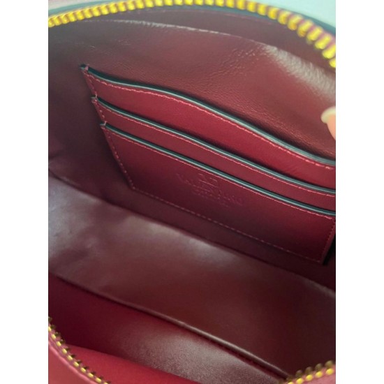 Replica Borsa a mano Valentino Garavani catena Quiltie 67 agnello Rosso Imitazione Outlet Online