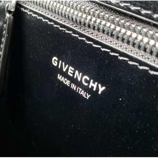 Replica Borsa Givenchy Mini Antigona Lock 4g nera Imitazione Outlet Online