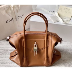 Replica Borsa Givenchy Antigona media con chiusura morbida marrone Imitazione Outlet Online