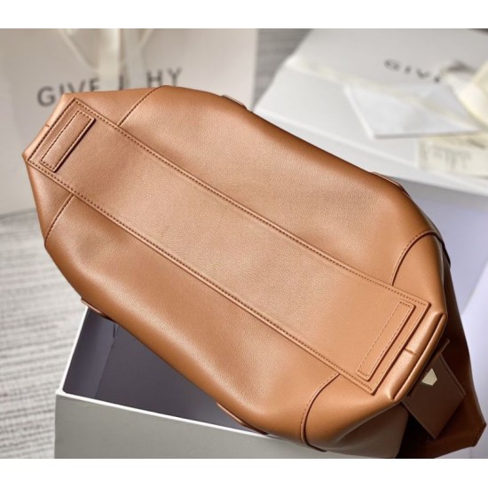 Replica Borsa Givenchy Antigona media con chiusura morbida marrone Imitazione Outlet Online