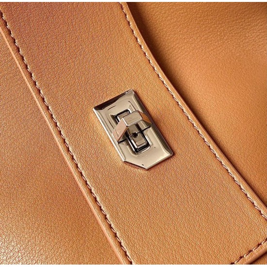 Replica Borsa Givenchy Antigona media con chiusura morbida marrone Imitazione Outlet Online