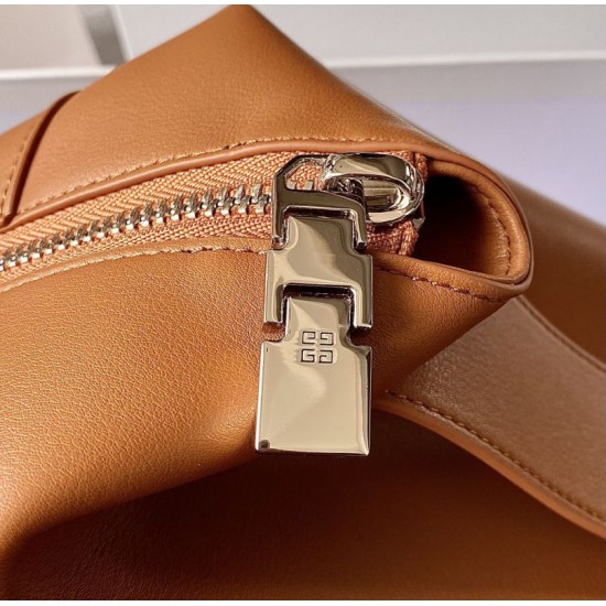 Replica Borsa Givenchy Antigona media con chiusura morbida marrone Imitazione Outlet Online