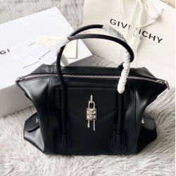 Replica Borsa Givenchy Antigona media con chiusura morbida Nero Imitazione Outlet Online