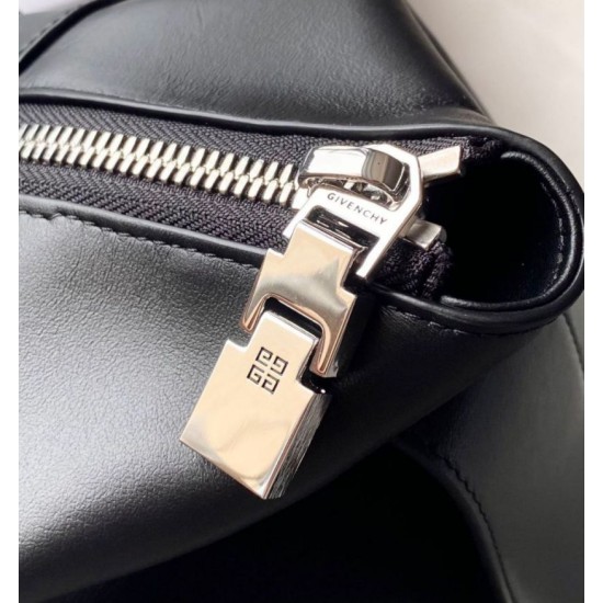 Replica Borsa Givenchy Antigona media con chiusura morbida Nero Imitazione Outlet Online