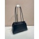 Replica Borsa Prada Passage di medie dimensioni con patta Re-Nylon 1BA495 Nero Imitazione Outlet Online