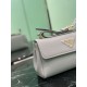 Replica Borsa a tracolla Prada con patta 1BN022 Nero Imitazione Outlet Online