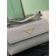 Replica Borsa a tracolla Prada con patta 1BN022 Nero Imitazione Outlet Online