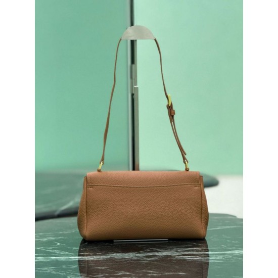 Replica Borsa a tracolla Prada con patta 1BN022 marrone Imitazione Outlet Online