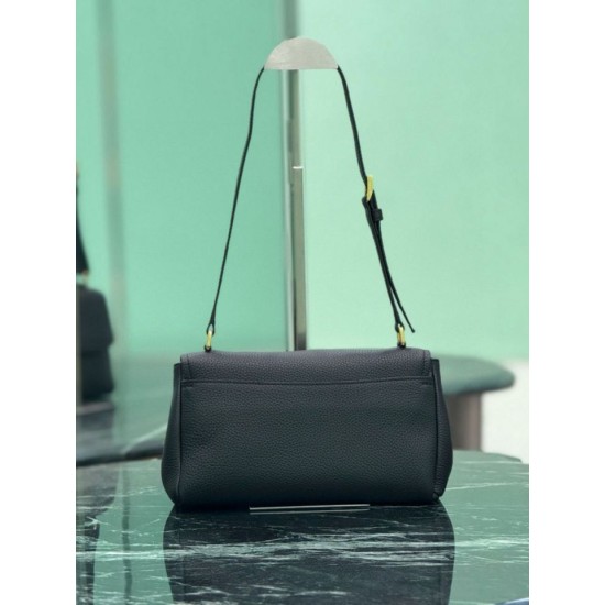 Replica Borsa a tracolla Prada con patta 1BN022 Nero Imitazione Outlet Online