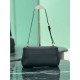 Replica Borsa a tracolla Prada con patta 1BN022 Nero Imitazione Outlet Online