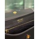Replica Borsa a tracolla Prada con patta 1BN022 Nero Imitazione Outlet Online