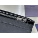 Replica Portafoglio verticale Dior CD Icon in pelle di vitello martellata nera Imitazione Outlet Online