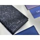 Replica Portafoglio Dior Vertical Bifold Dior Oblique Galaxy nero Imitazione Outlet Online