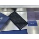 Replica Portafoglio Dior Vertical Bifold Dior Oblique Galaxy nero Imitazione Outlet Online