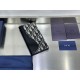 Replica Portafoglio lungo verticale Dior Saddle Dior Oblique jacquard nero Imitazione Outlet Online