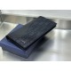 Replica Portafoglio verticale lungo da uomo Dior Saddle jacquard obliquo nero Imitazione Outlet Online