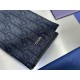 Replica Portafoglio Dior lungo a due ante Dior Oblique Jacquard nero Imitazione Outlet Online