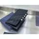 Replica Portafoglio Dior lungo a due ante Dior Oblique Jacquard nero Imitazione Outlet Online