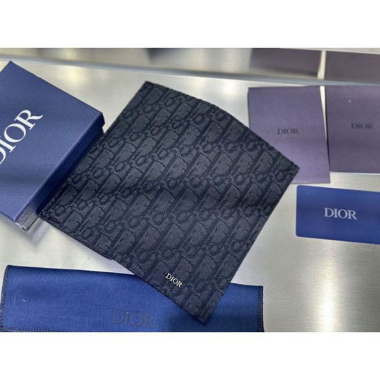 Replica Portafoglio Dior lungo a due ante Dior Oblique Jacquard nero Imitazione Outlet Online