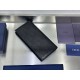 Replica Portafoglio lungo Dior a due ante Dior Oblique Galaxy nero Imitazione Outlet Online