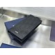 Replica Portafoglio lungo Dior a due ante Dior Oblique Galaxy nero Imitazione Outlet Online