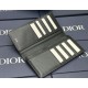 Replica Portafoglio lungo Dior a due ante Dior Oblique Galaxy nero Imitazione Outlet Online