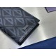 Replica Portafoglio lungo verticale da uomo Dior con motivo a diamante CD Imitazione Outlet Online