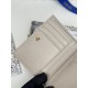Replica Portacarte Lady Dior con patta e liconica impuntura Cannage Grigio Imitazione Outlet Online