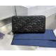 Replica Portafoglio lungo con cerniera Dior Dior Gravity nero Imitazione Outlet Online