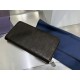 Replica Portafoglio lungo con cerniera Dior jacquard obliquo nero Imitazione Outlet Online